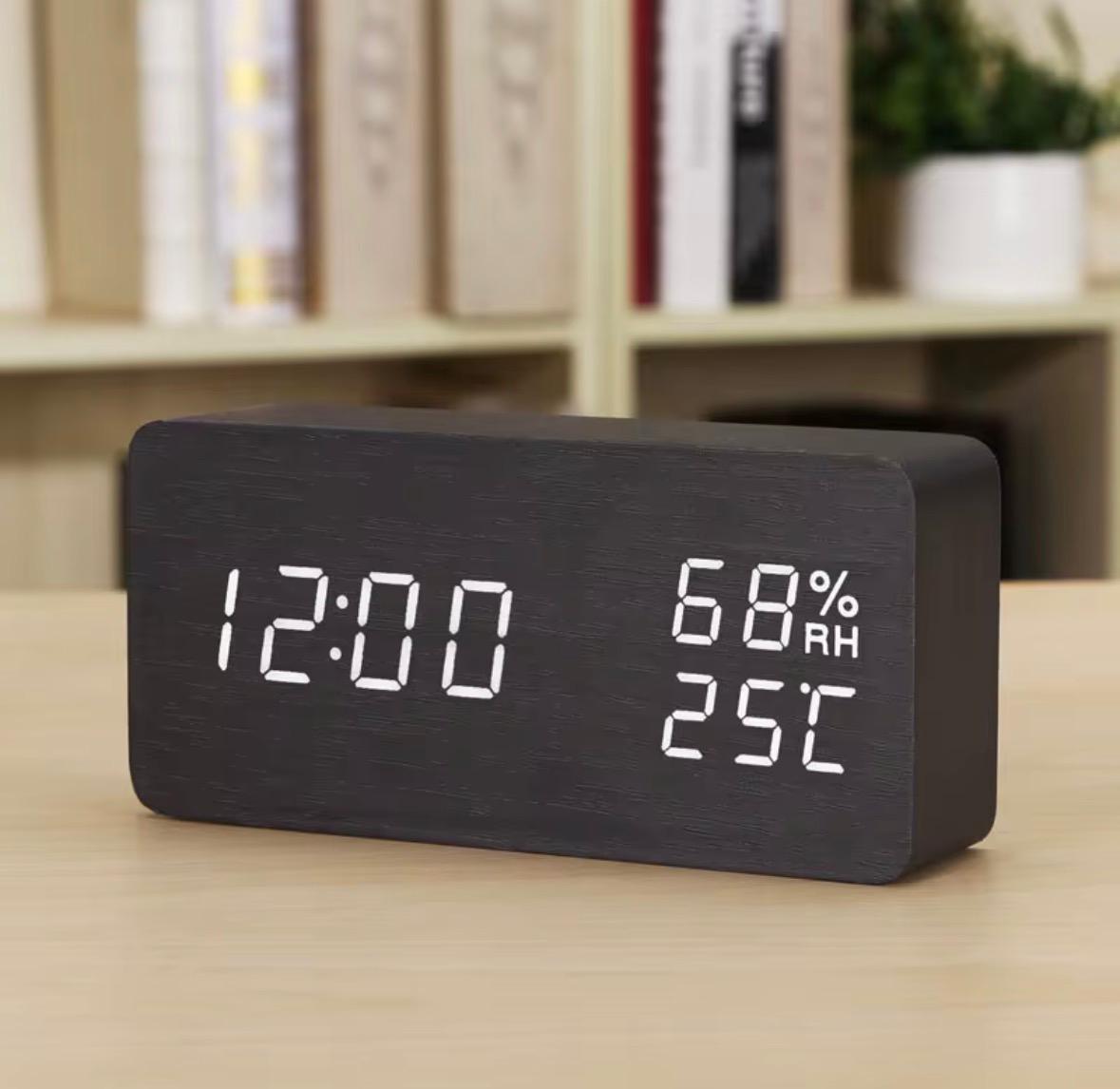 Réveil led avec affichage de la température et chargeur sans fil